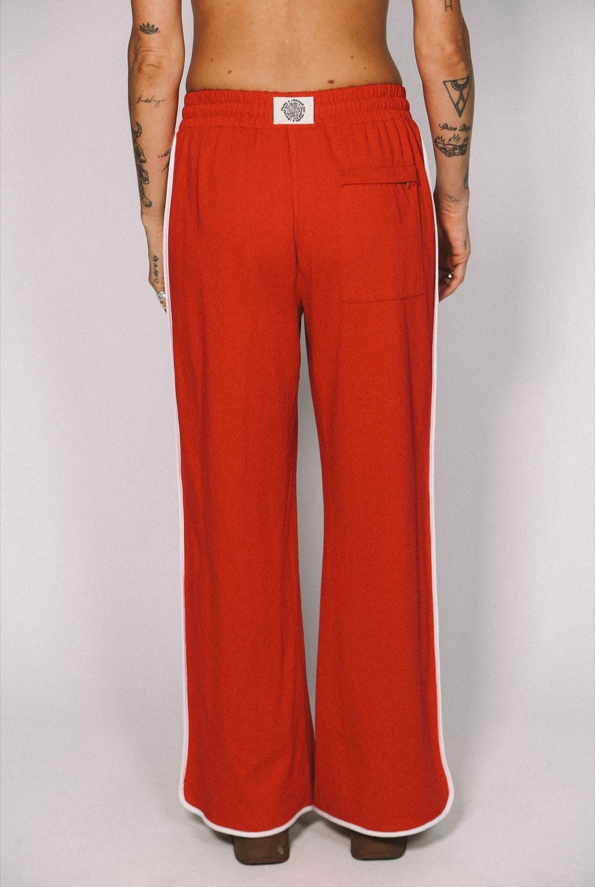 LAZY DAY RETRO PANTS - RED