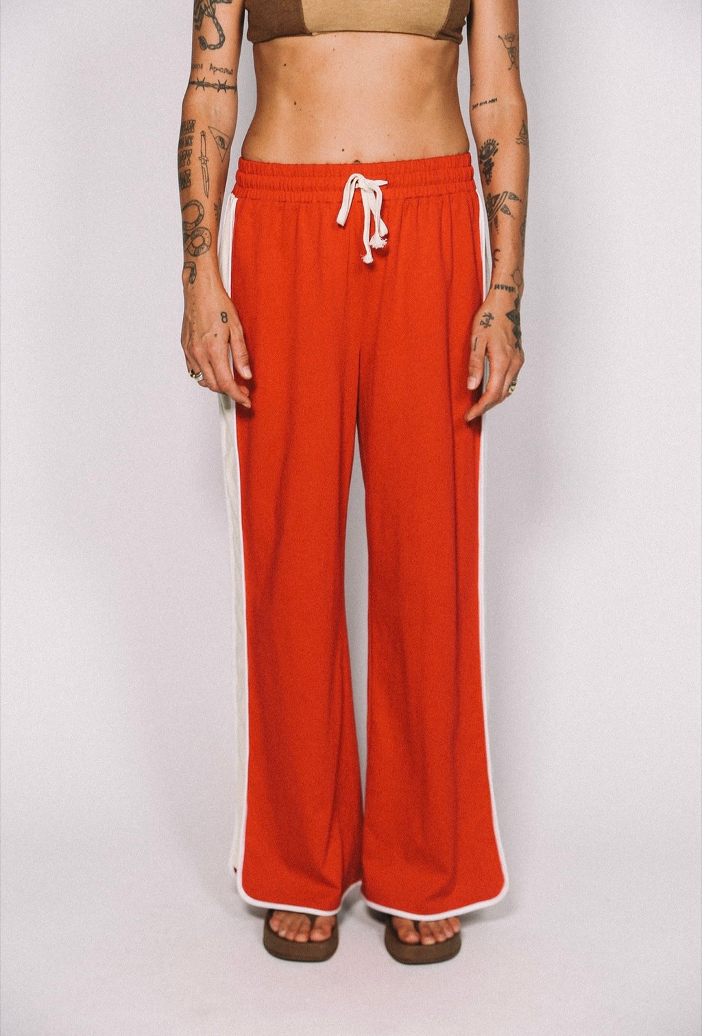 LAZY DAY RETRO PANTS - RED