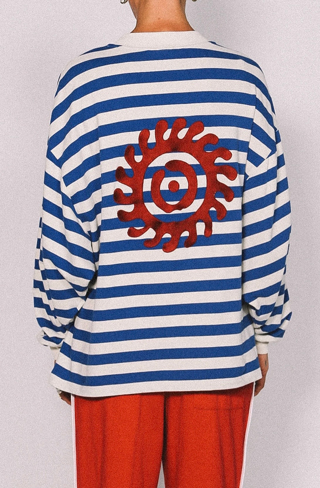 NAUTICAL LONG SLEEVE TEE - BLUE
