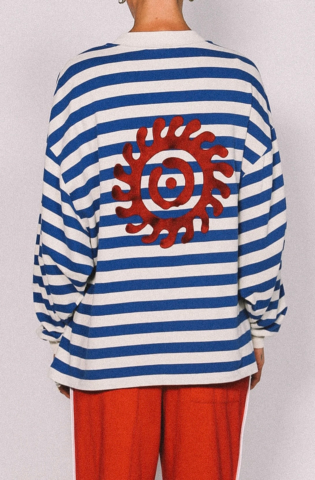 NAUTICAL LONG SLEEVE TEE - BLUE