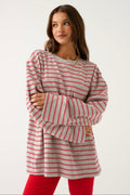 Harley Long Sleeve - Grey Marle Stripe