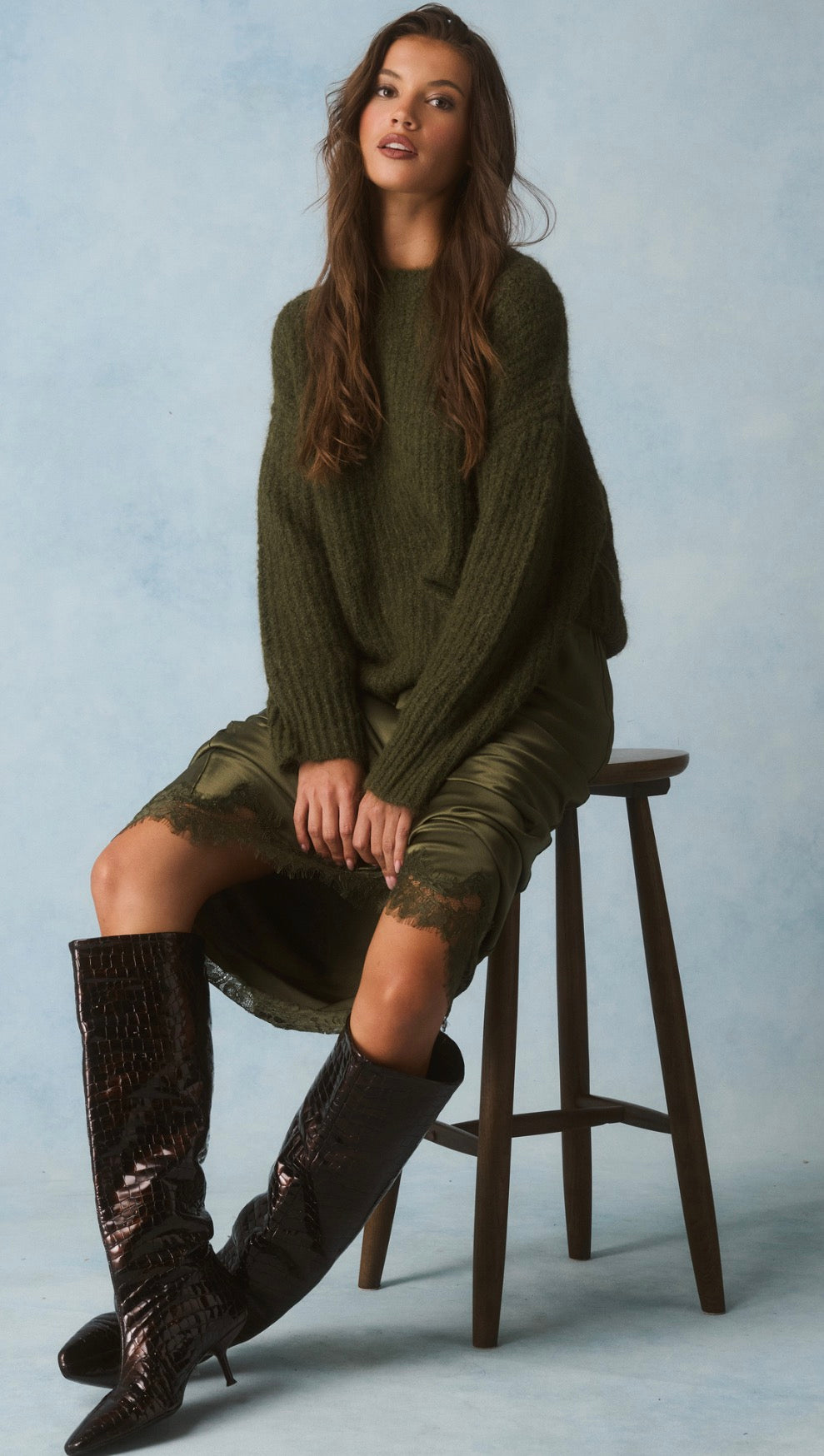 Lorenza Knit - Khaki