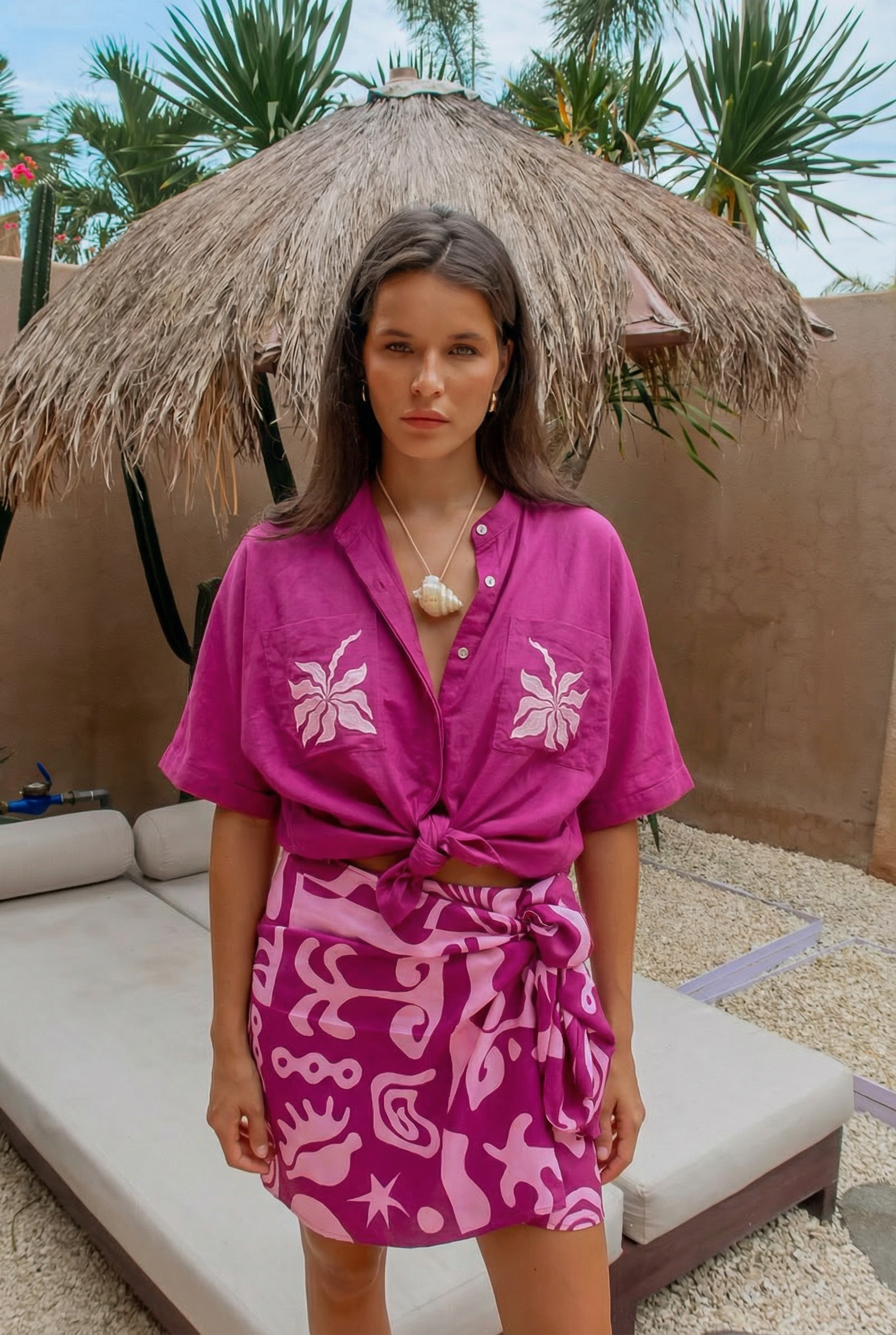 Summer Blouse - Magenta